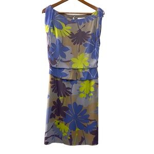 Jessica Simpson Daisy Baja Tiered Cap Sleeve Floral Midi Dress Women’s Size 16W